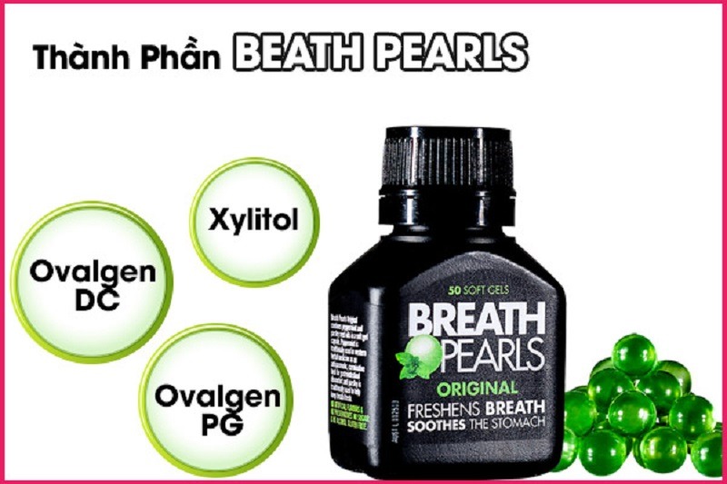 Thành phần thuốc trị hôi miệng Breath Pearls